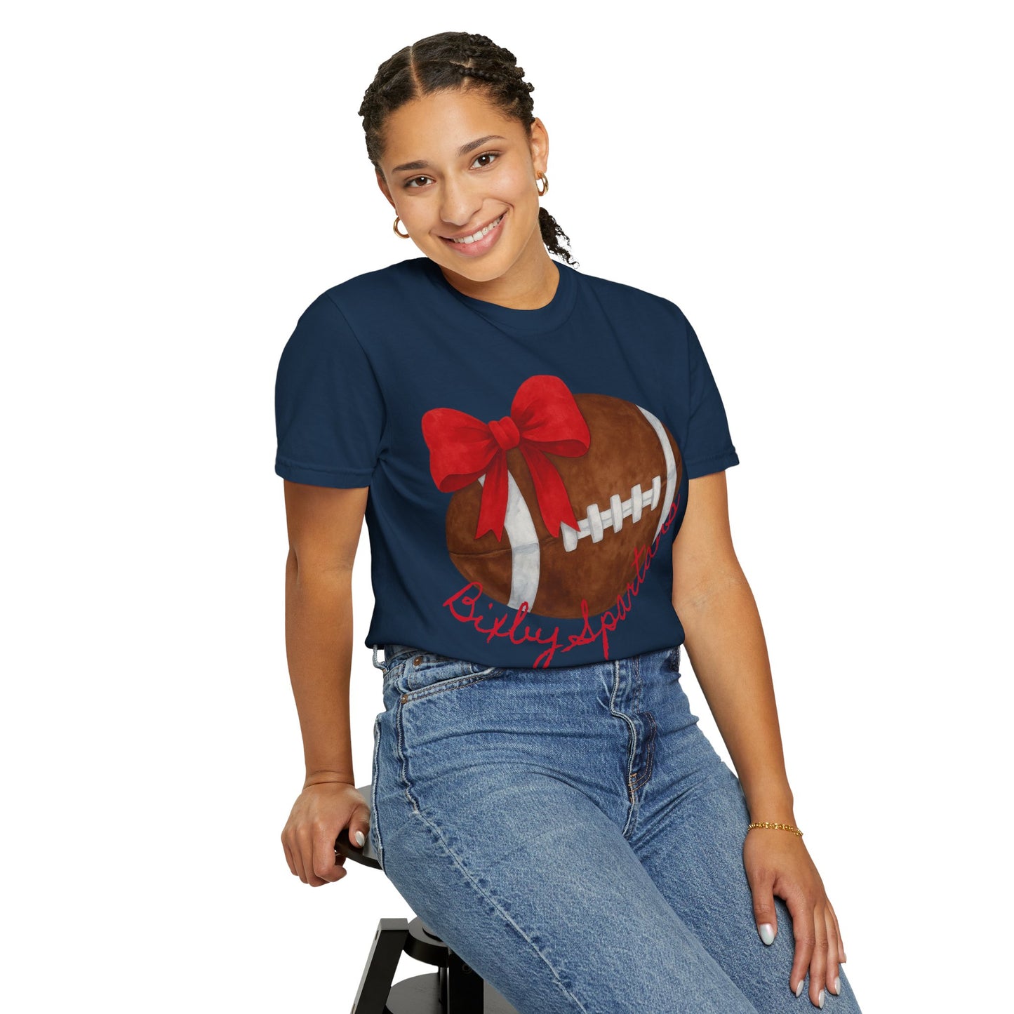 Cheer and Football Comfort Colors Tee