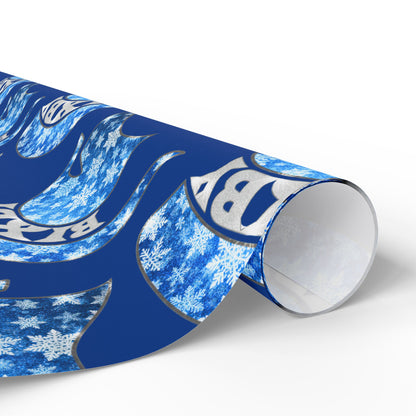 Bixby Spartan Winterfrost Wrapping Paper