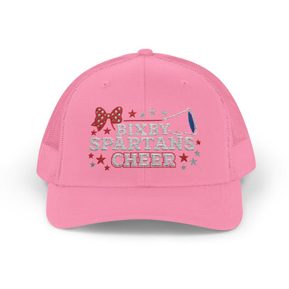 Bixby Spartans Cheer Embroidered Trucker Snapback