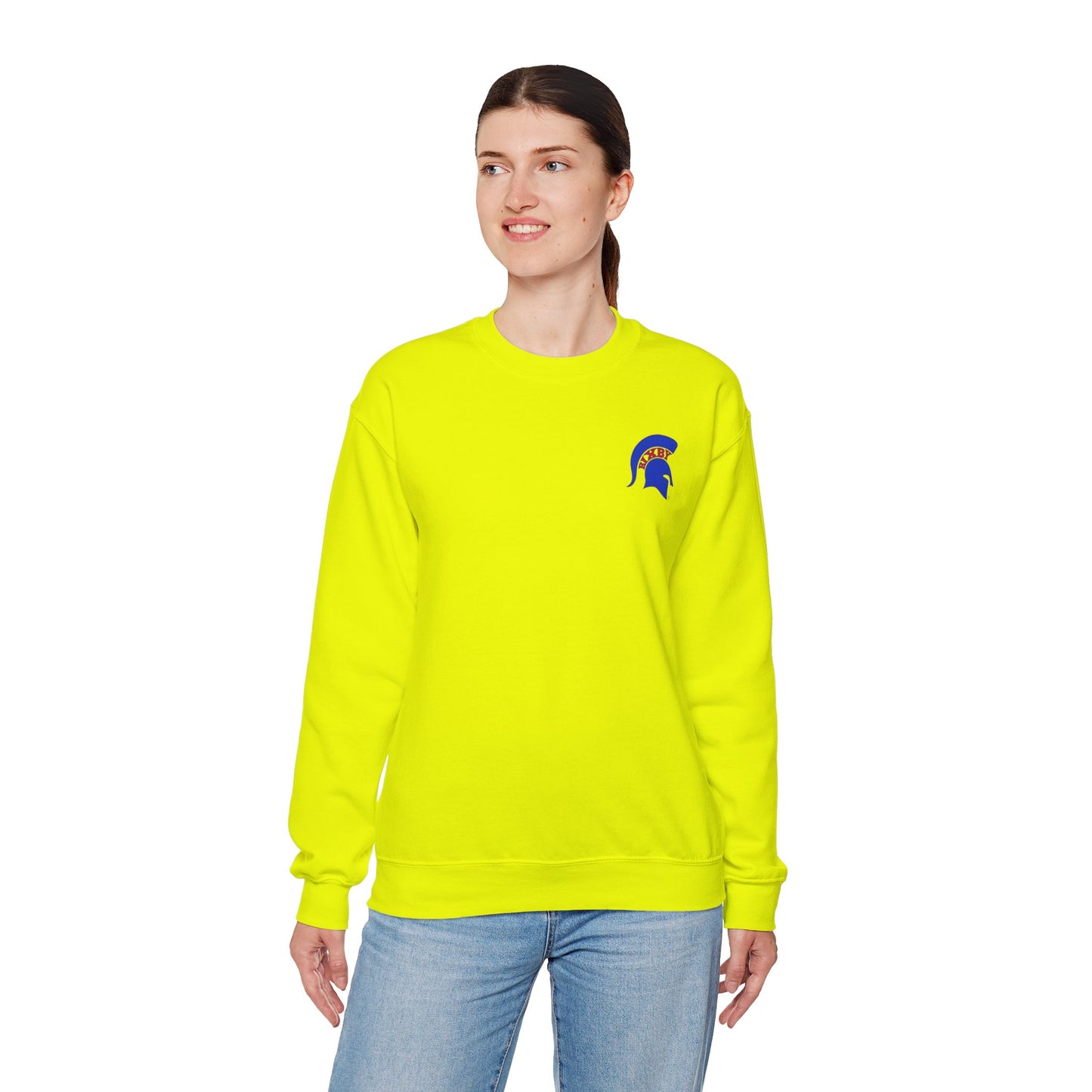 Spartan Blue Logo Gildan Sweatshirt