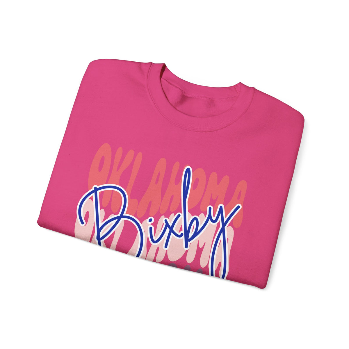 Bixby Spartans Custom City Name Oklahoma Script Sweatshirt