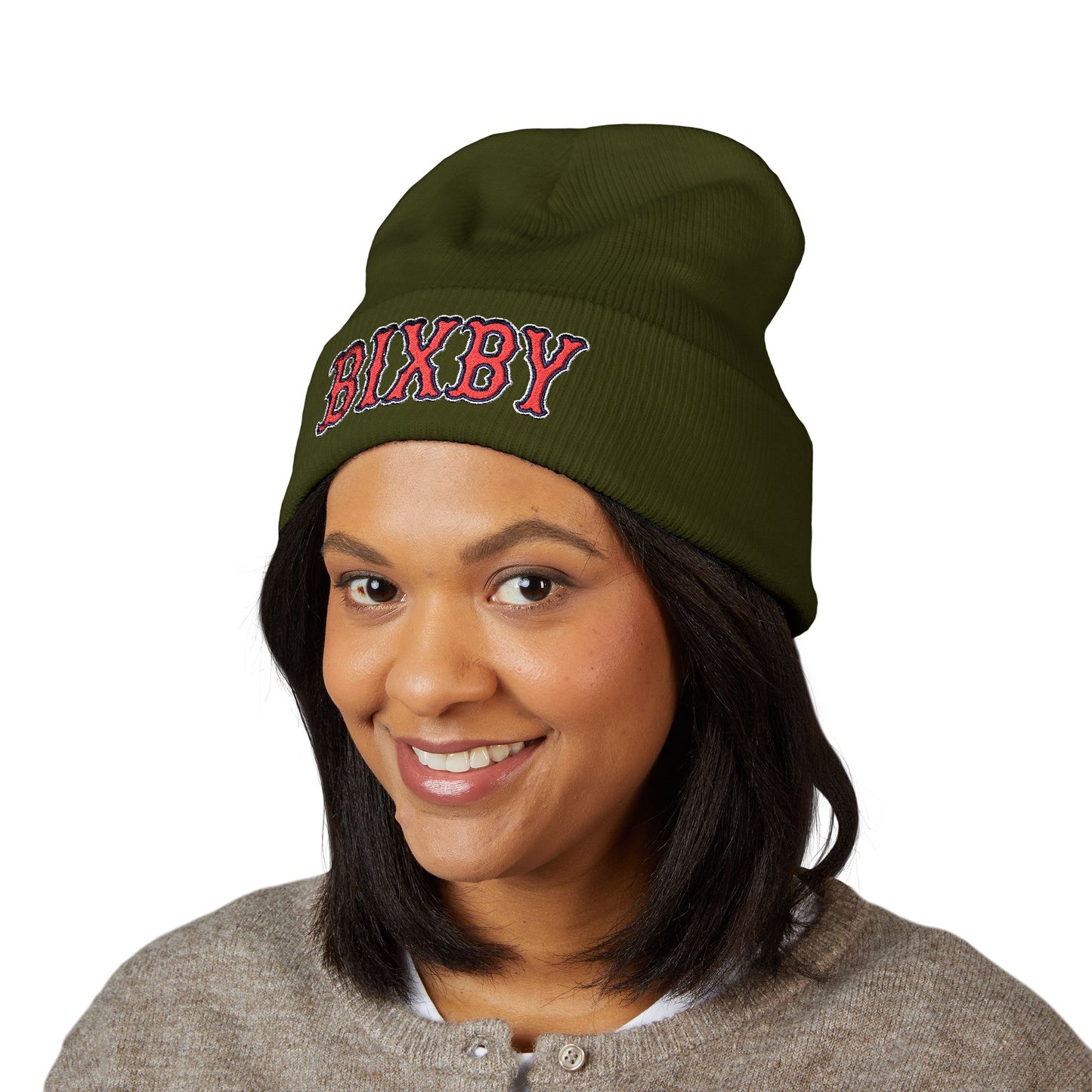 Bixby Embroidered Cuffed Cozy Beanie
