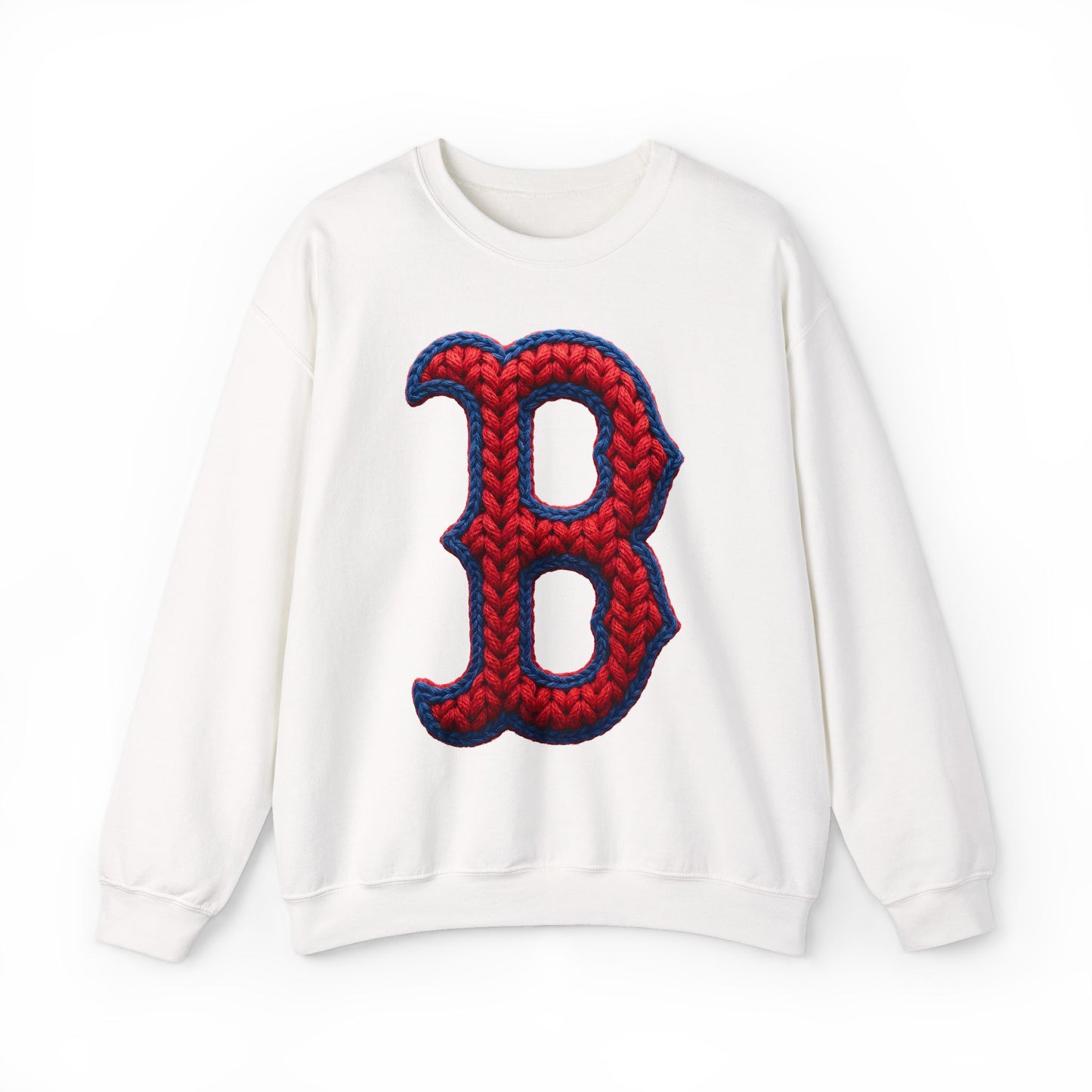Spartan B Crewneck Knit-Print Gildan Sweatshirt
