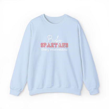 Personalized Embroidered Bixby Spartans Crewneck Sweatshirt