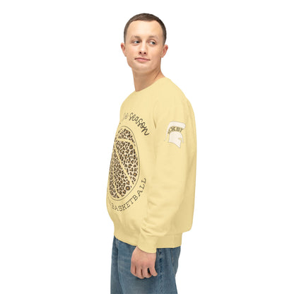Spartan Basketball ‘Tis the Season Leopard Print Premium Comfort Colors Sweatshirt