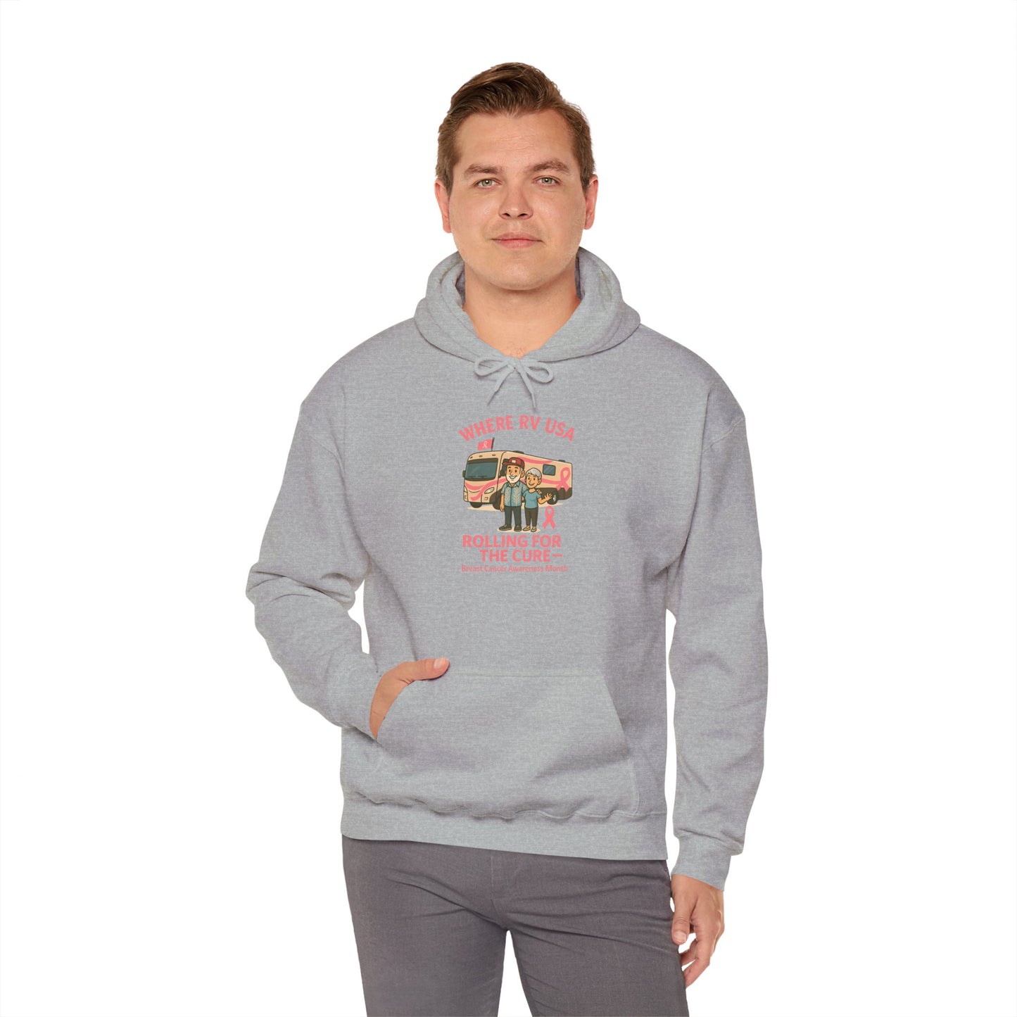 Where RV USA Breast Cancer Awareness Gildan Hoodie