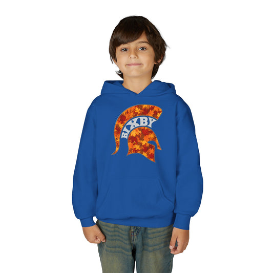 Bixby Spartan Fall Helmet Youth Gildan Hoodie