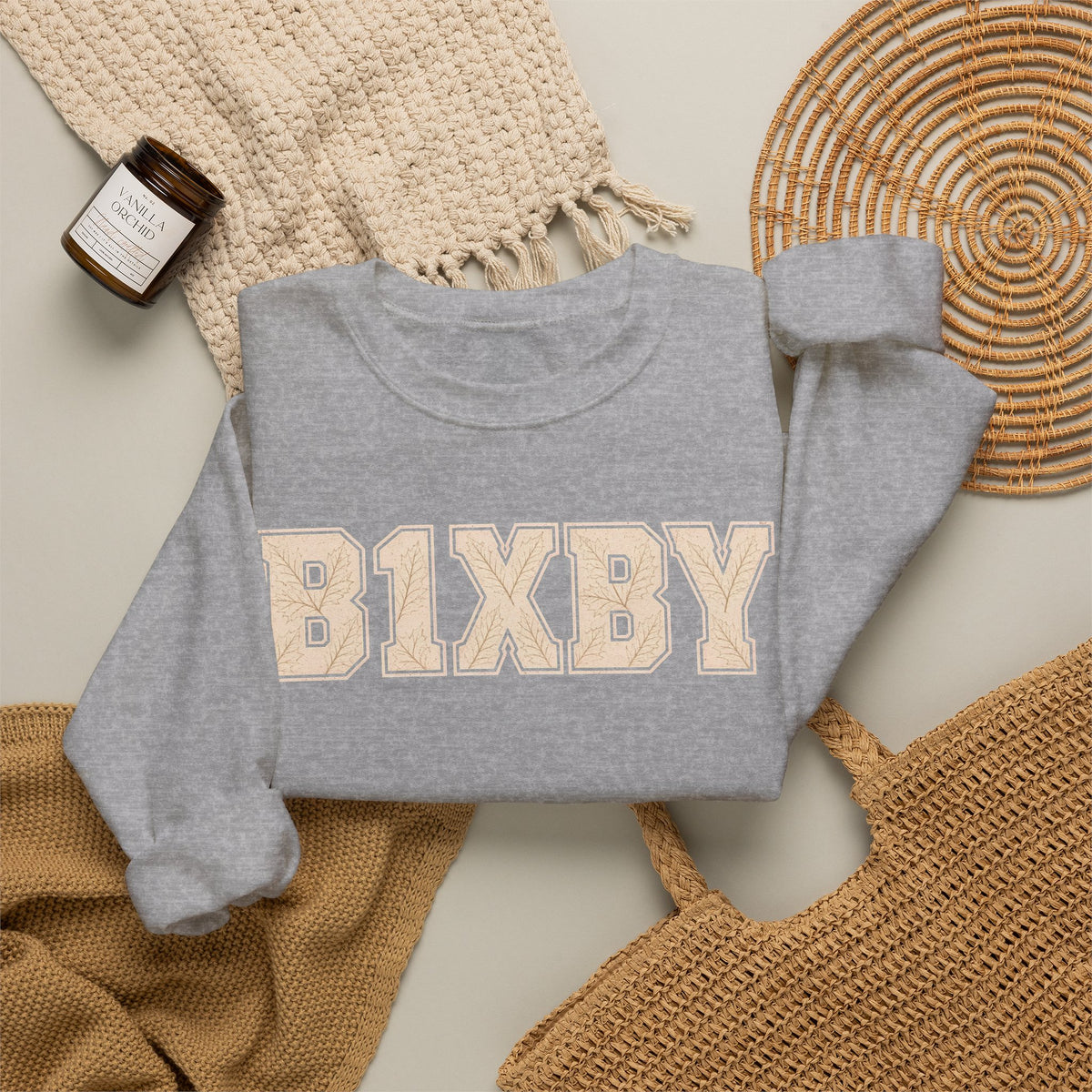 Bixby Spartans Vintage Fall Lettering Sweatshirt