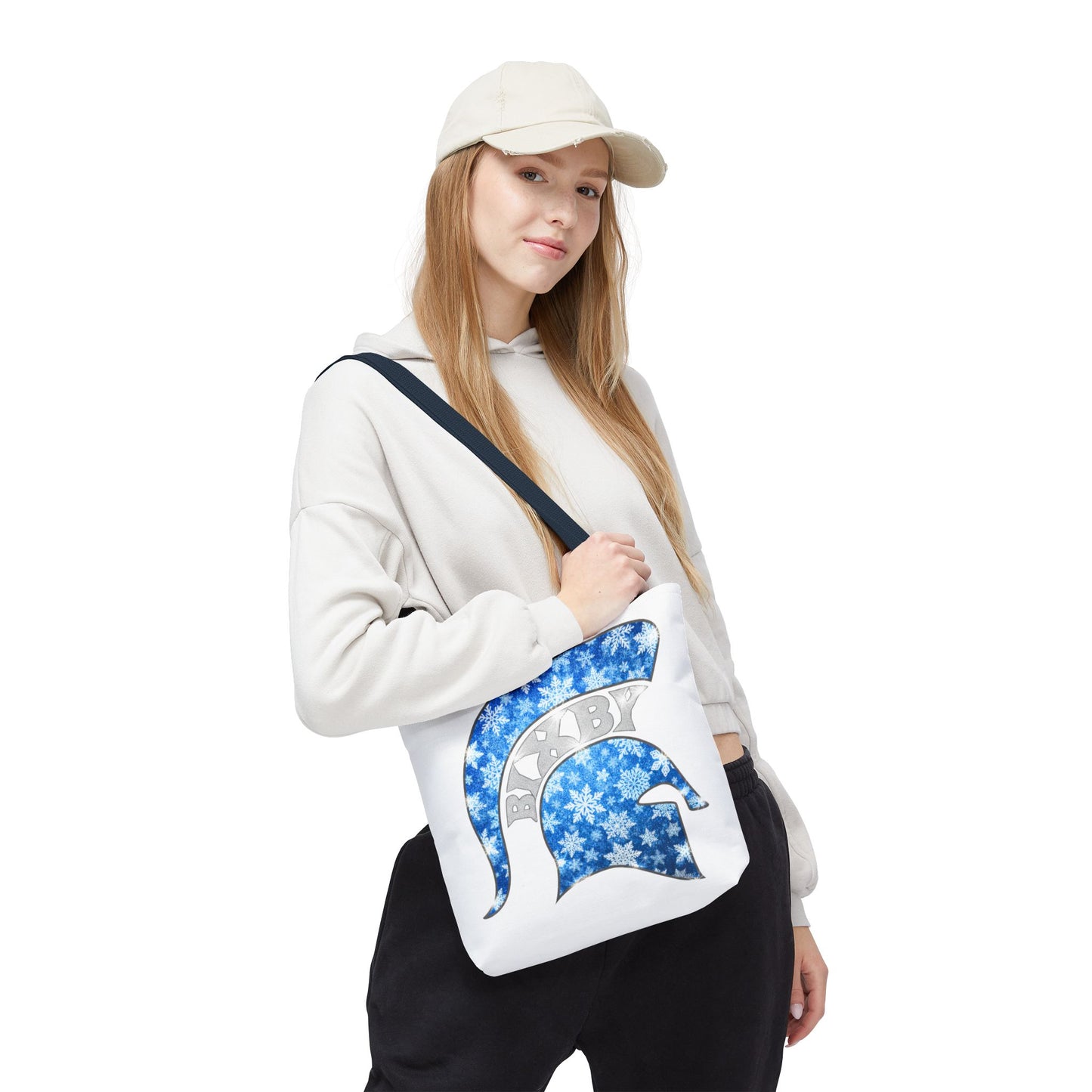 Bixby Spartans Winter Frost Polyester Tote Bag