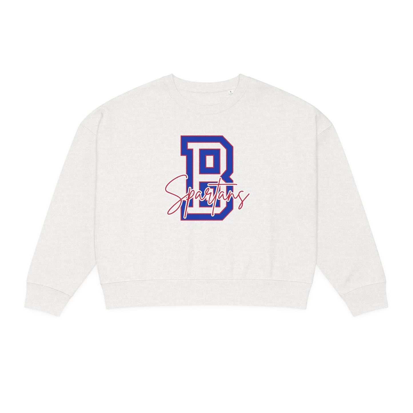 Bixby Spartans Varsity Letter Premium Stanley Stella Boxy Sweatshirt