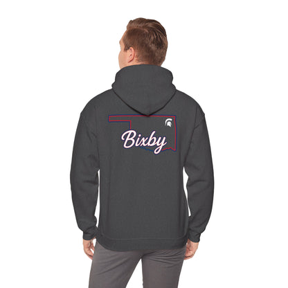 Bixby Spartans OK White Spartan Logo Hoodie