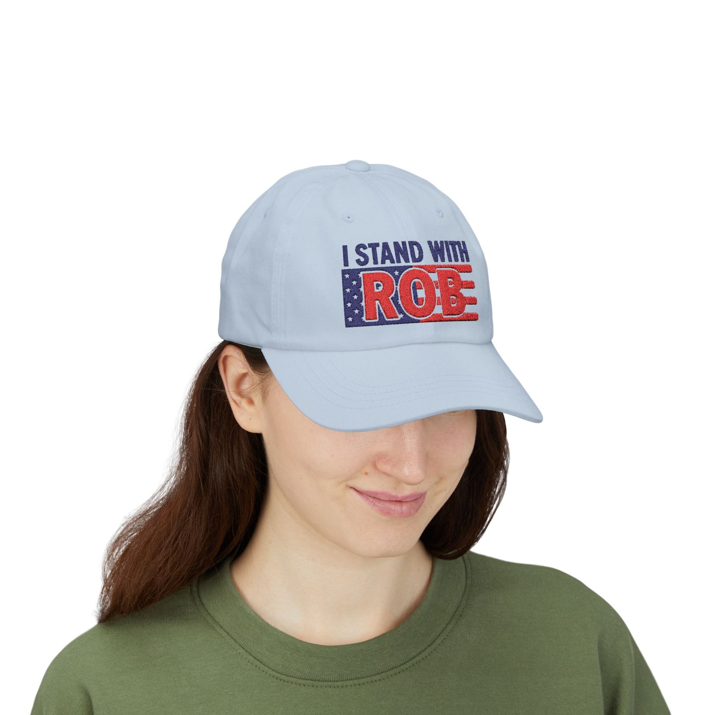 Patriotic Flag - I Stand With Rob Embroidered Classic Ballcap