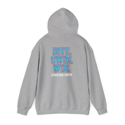 Dive. Swim. Win. Spartan Swim Gildan Hoodie