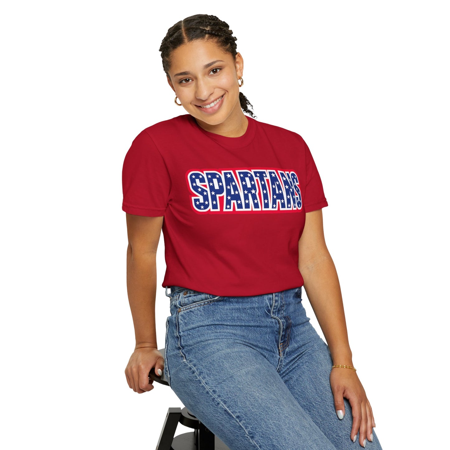 Spartans Patriotic Comfort Colors Tee