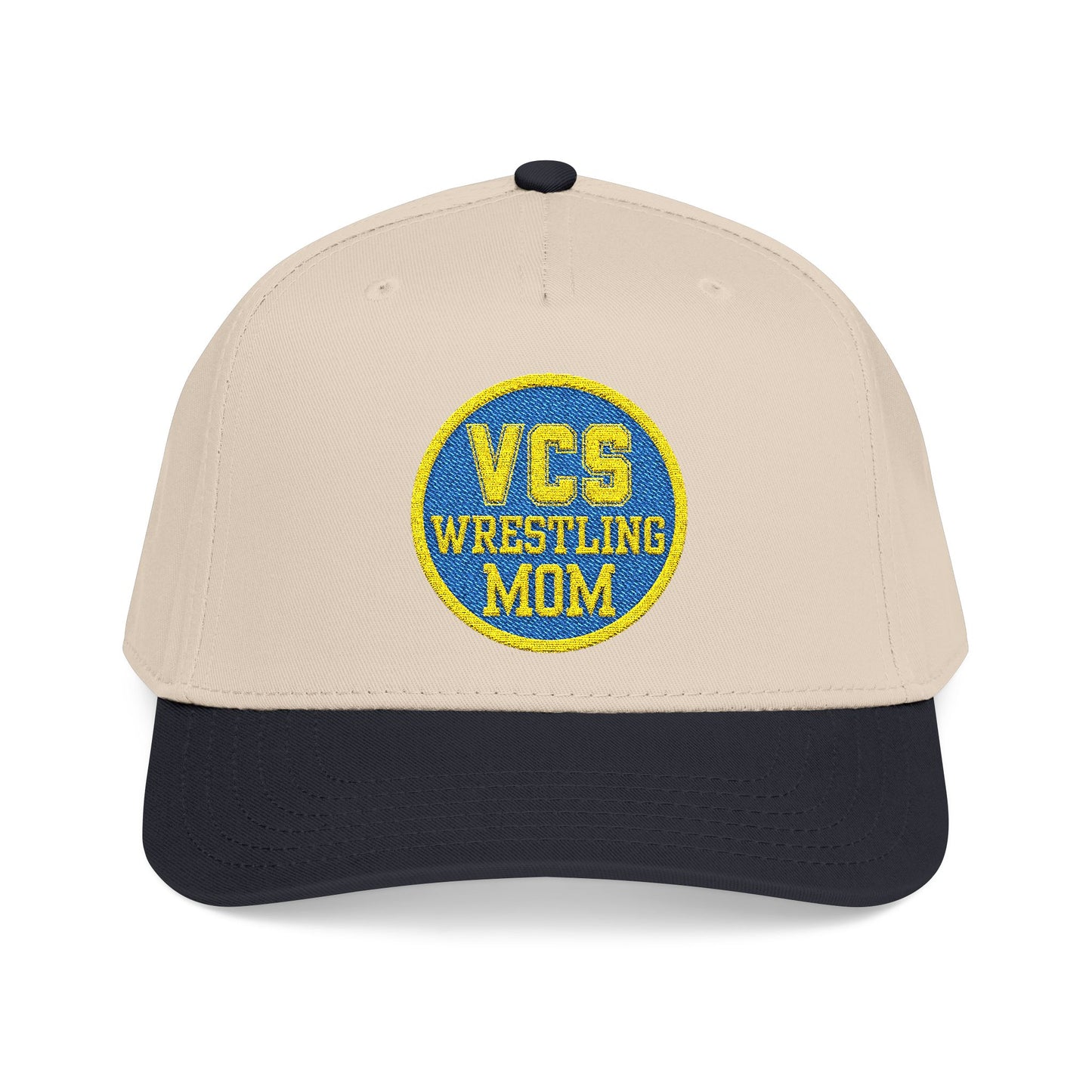Wrestling Mom Baseball Cap – "VCS Wrestling Mom" Embroidered Mid-Profile Hat