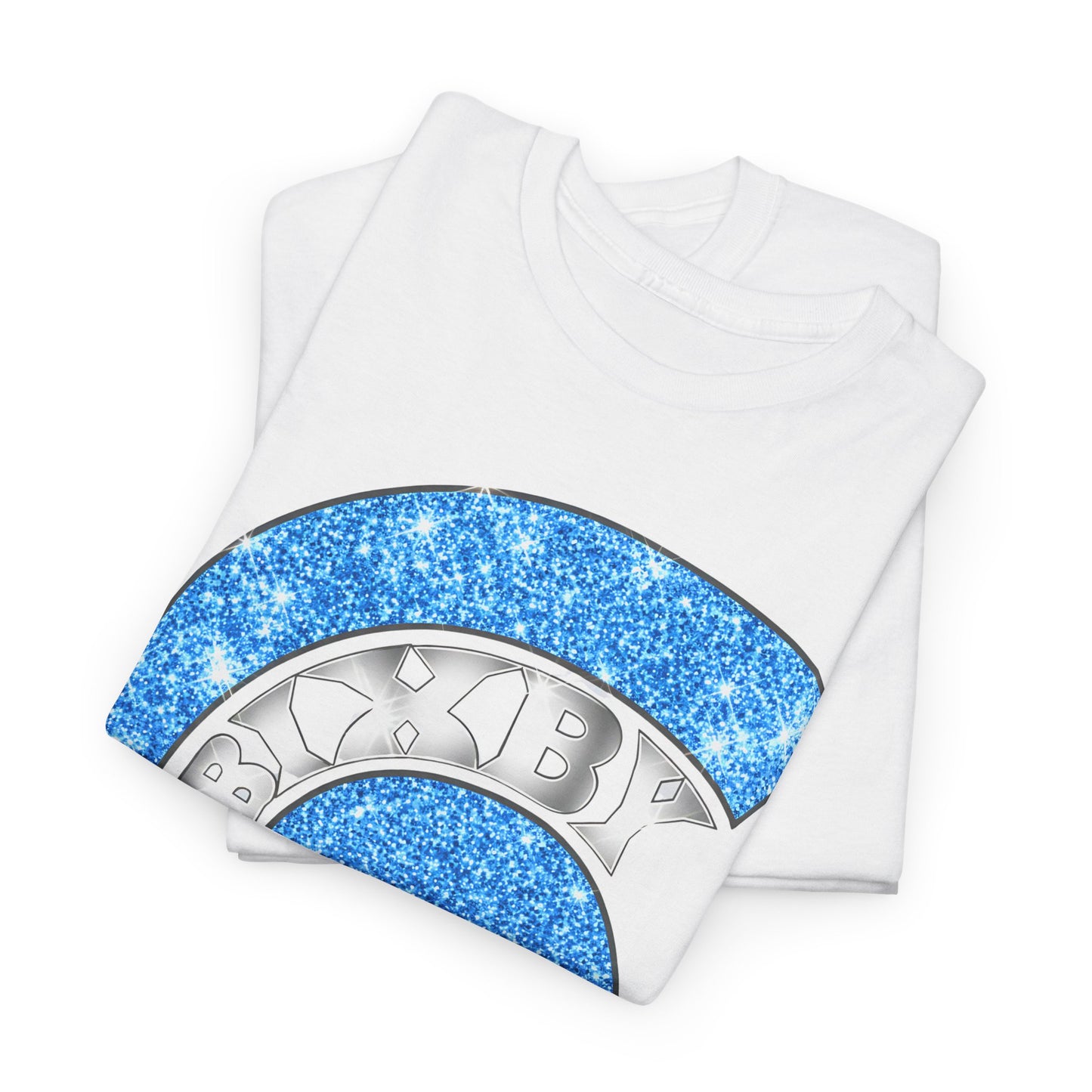 Bixby Spartan Blue Helmet Bling Gildan Tee