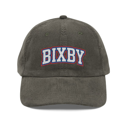Bixby Athletic Letter Embroidered Corduroy Ballcap