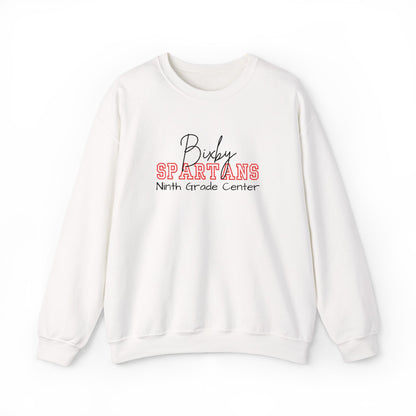 Embroidered Personalized Bixby Spartans Crewneck Sweatshirt