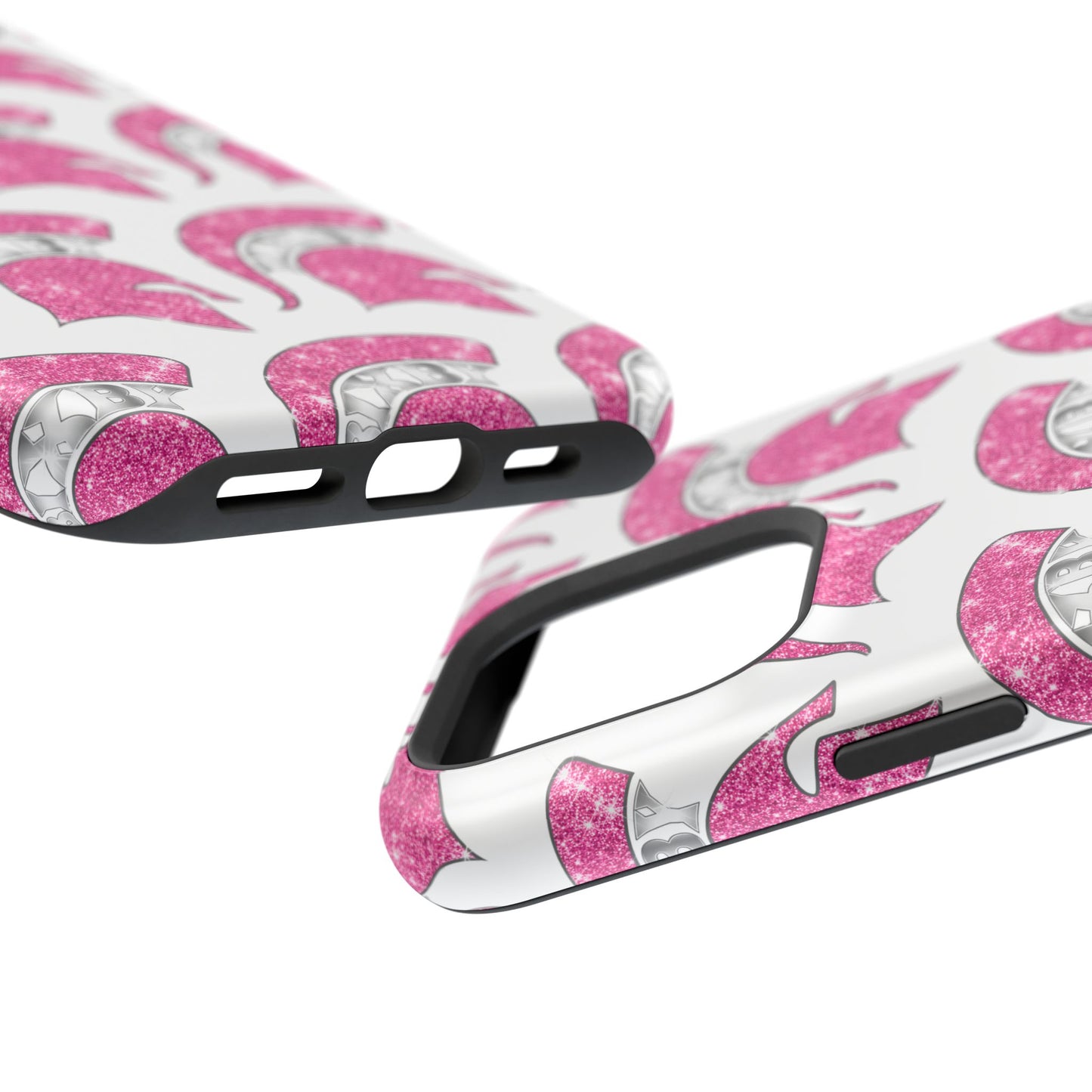 Bixby Spartan Pink Bling Logo Impact Resistant iPhone Case