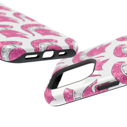 Bixby Spartan Pink Bling Logo Impact Resistant iPhone Case