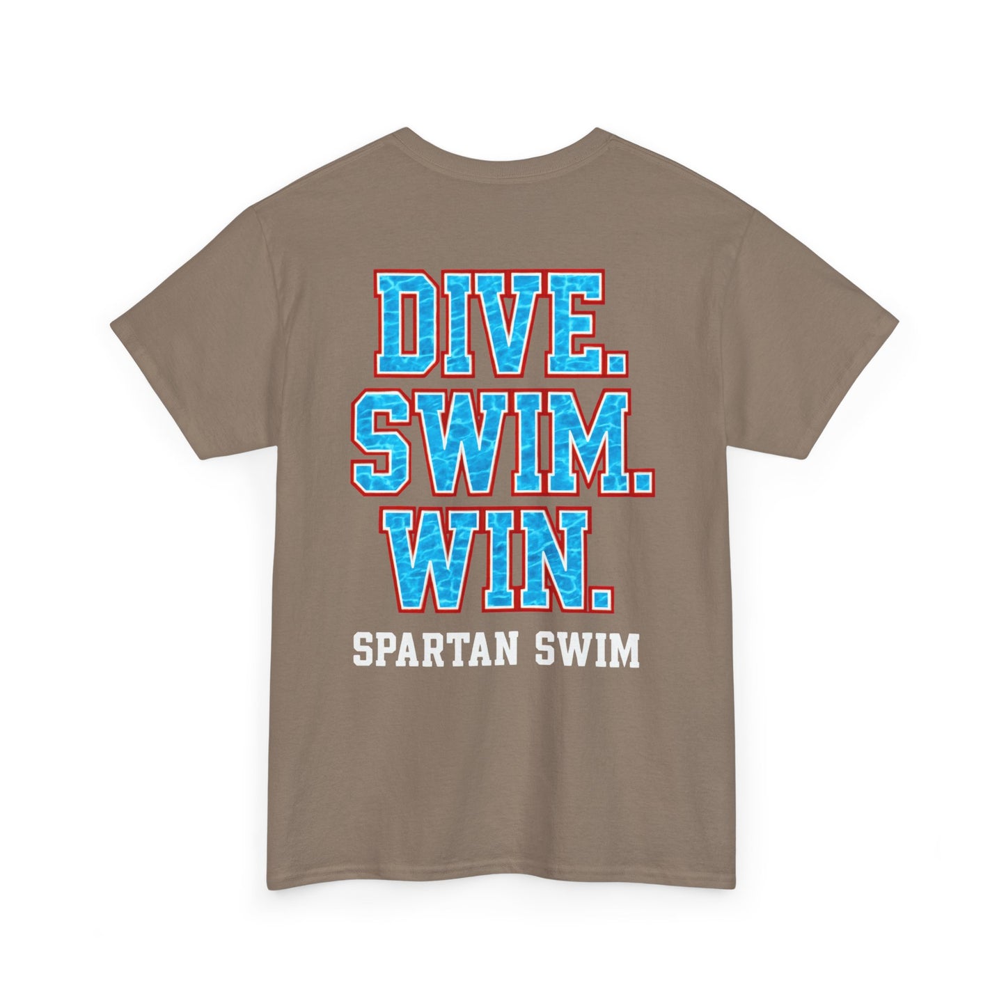 Dive. Swim. Win. Spartan Swim Gildan Tee