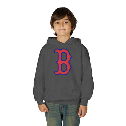 Youth Hoodie with Red & Blue 'B' Logo Youth Gildan Hoodie