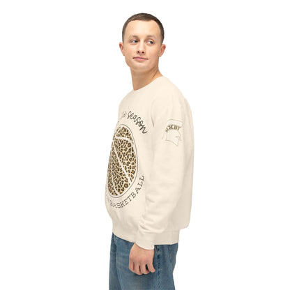 Spartan Basketball ‘Tis the Season Leopard Print Premium Comfort Colors Sweatshirt