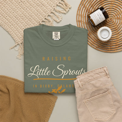 Raising Little Sprouts in Bixby Comfort Colors Tee