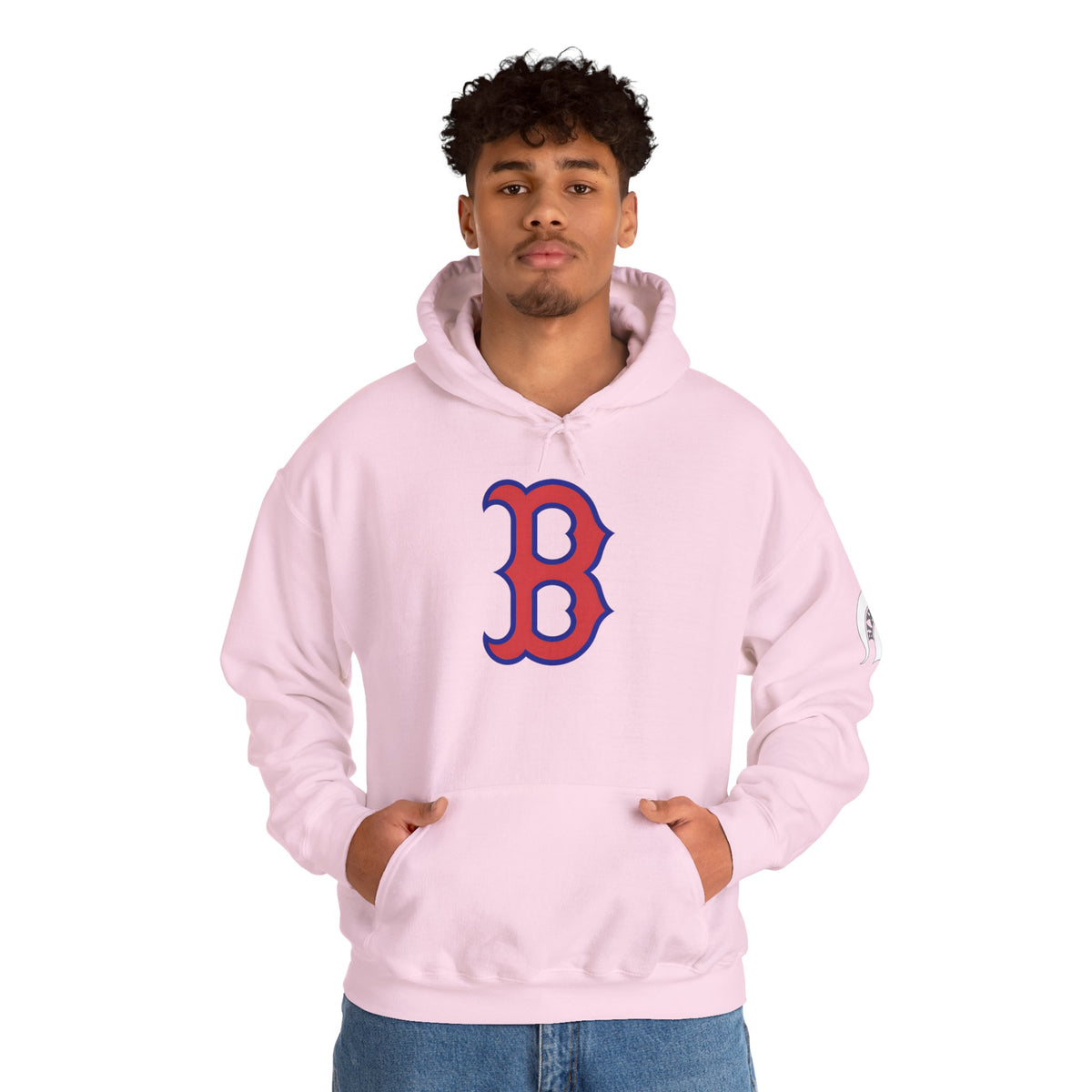 Bixby Spartans 'B' Logo With Sleeve Spartan Hoodie