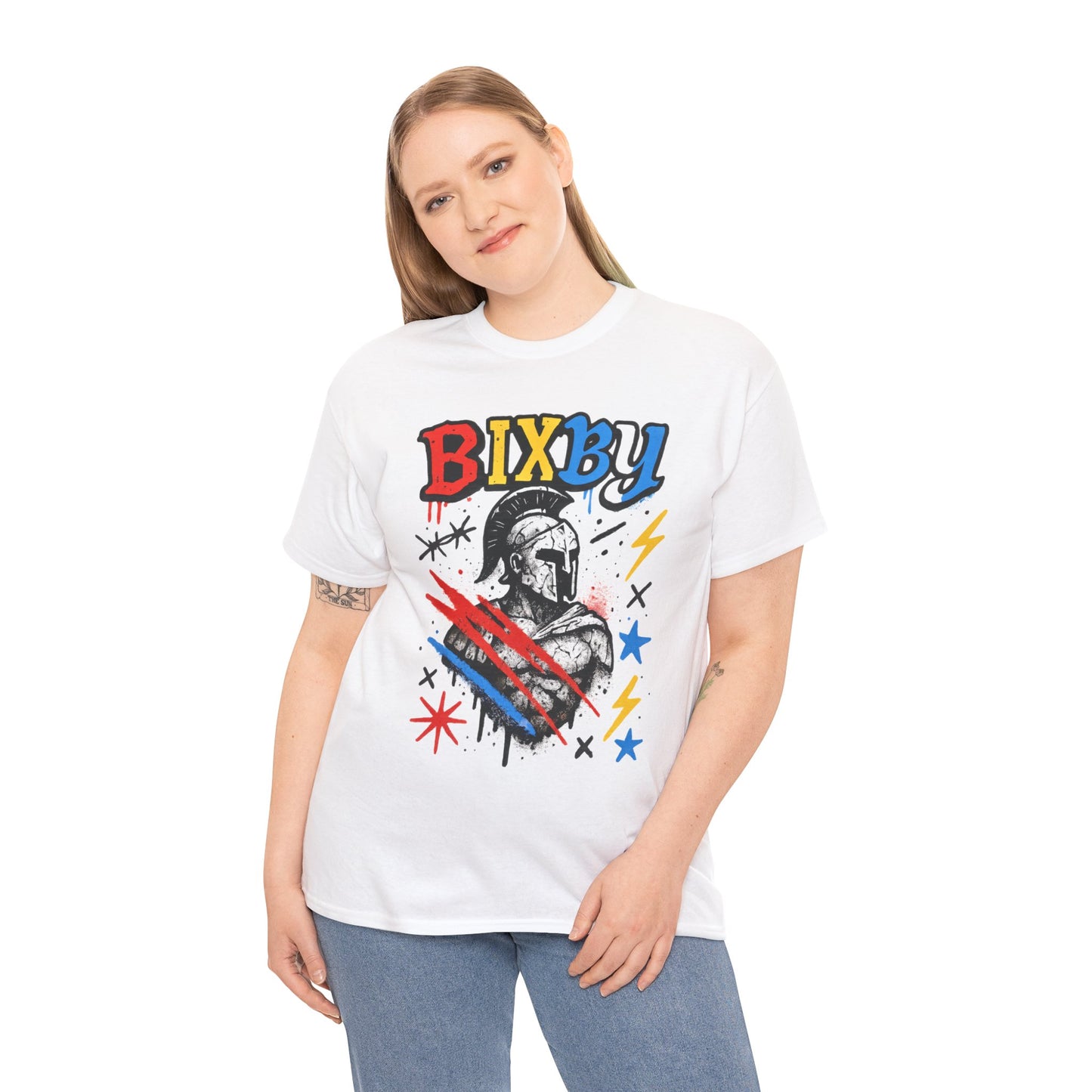 Bixby Spartan Graffiti Chaos Gildan Tee