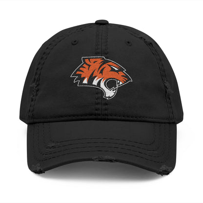 Coweta Tigers Distressed Embroidered Cap