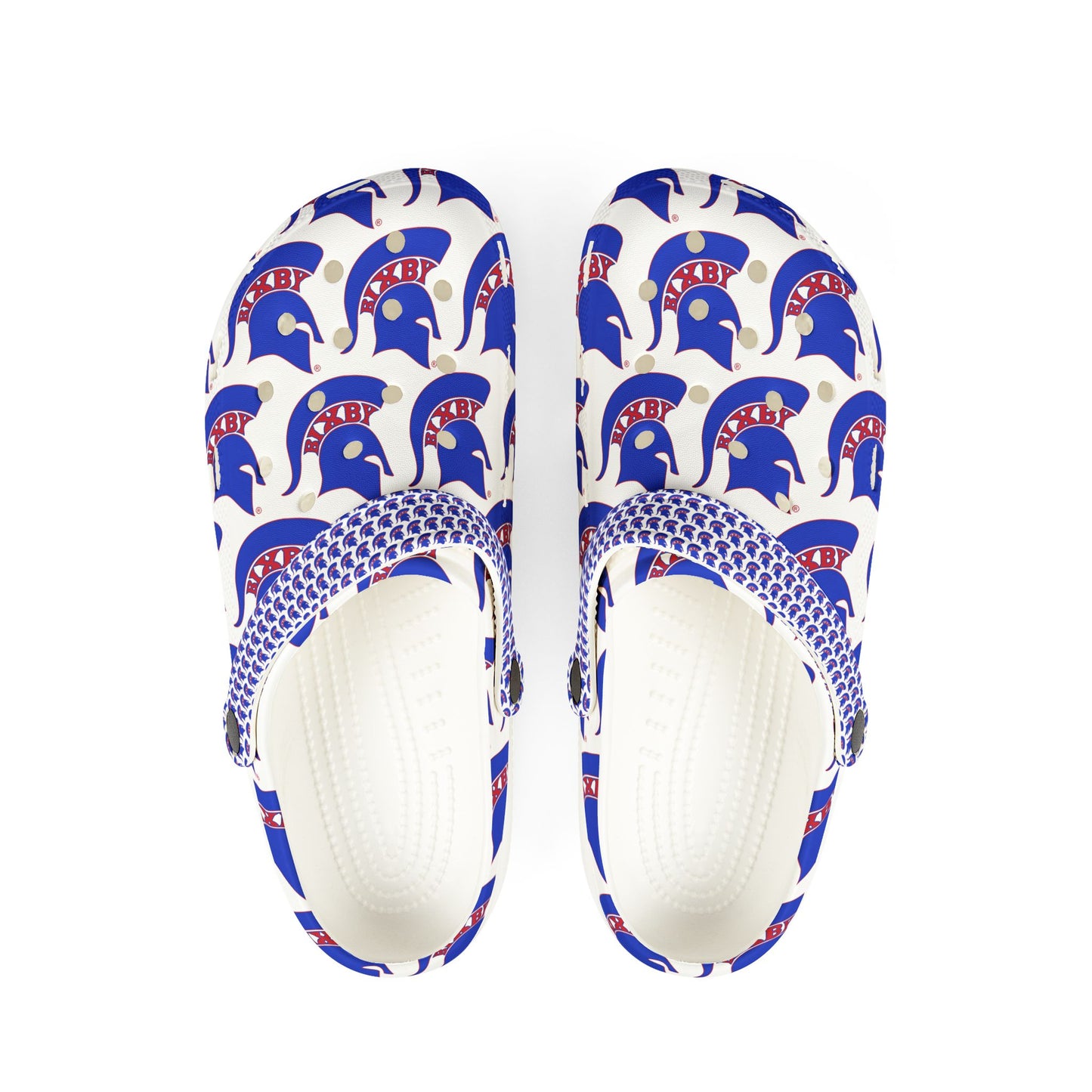 Spartan Blue Logo Crocs