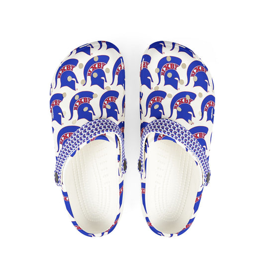 Spartan Blue Logo Crocs