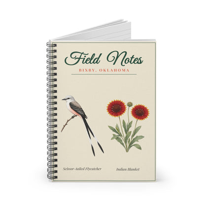 Bixby Oklahoma Notebook | Wildflower Field Notes Journal