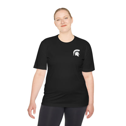 Spartan White Logo Adult Sport-Tek Tee