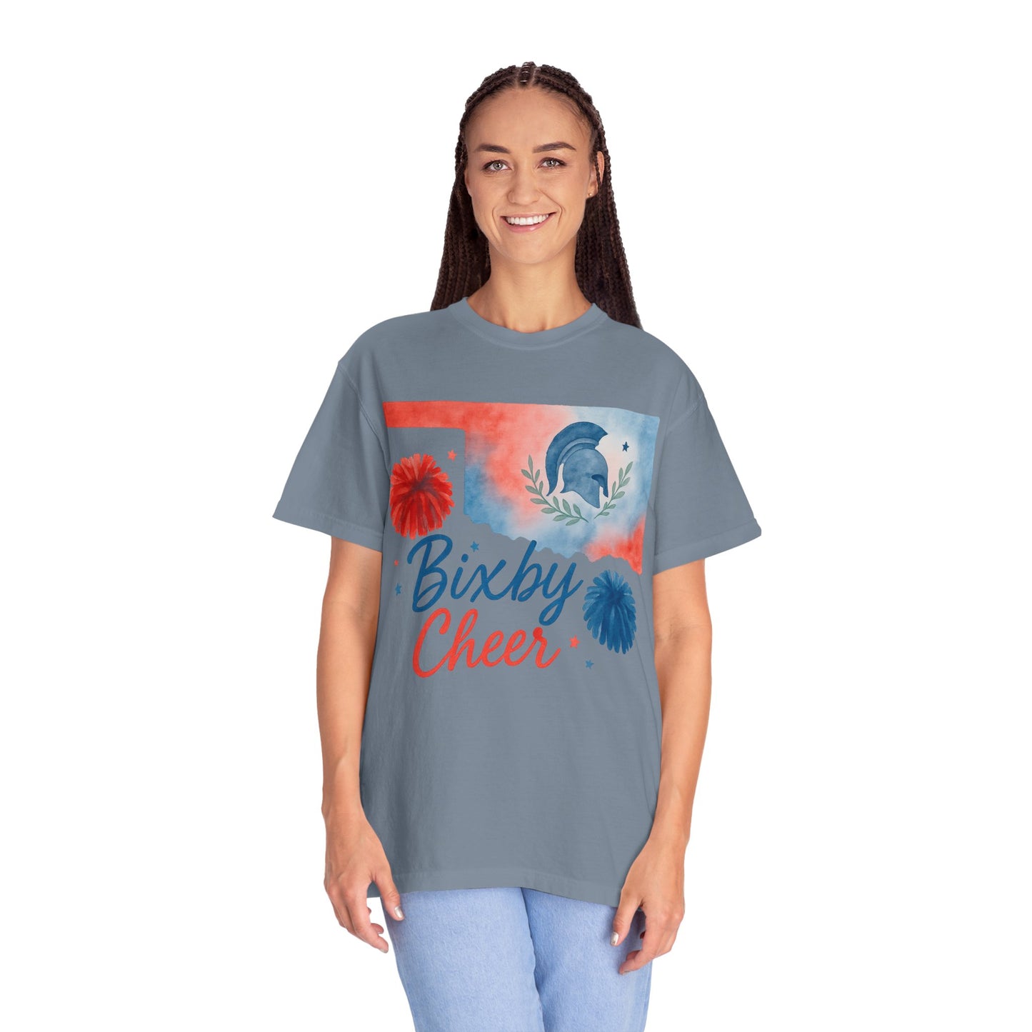 Cheer Bixby OK Watercolor Comfort Colors Tee