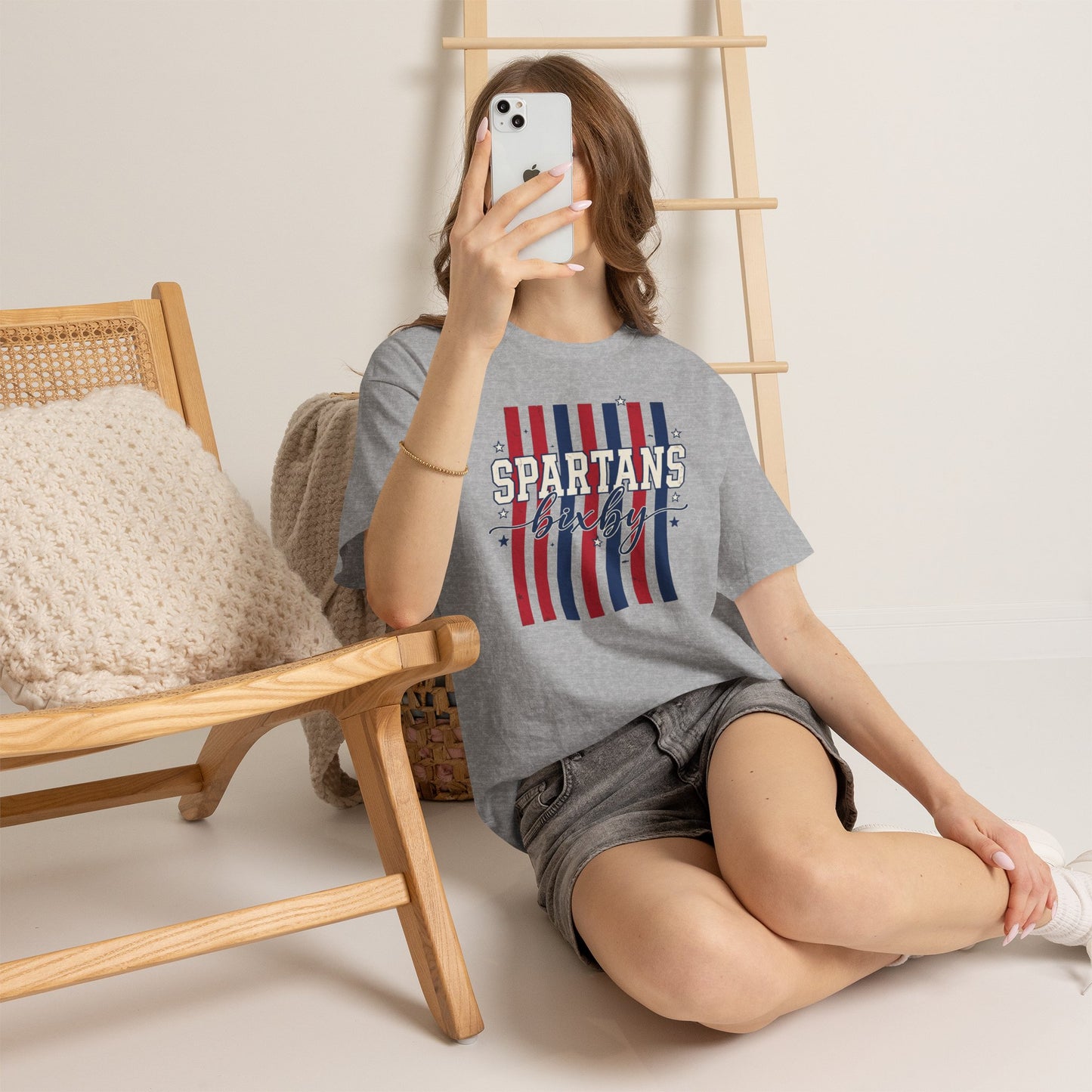 Bixby Spartan Patriotic Gildan Tee