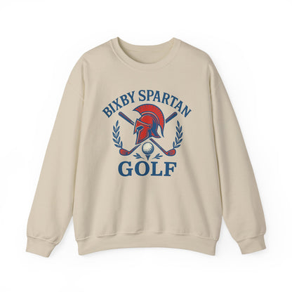 Bixby Spartan Golf Crest Gildan Sweatshirt