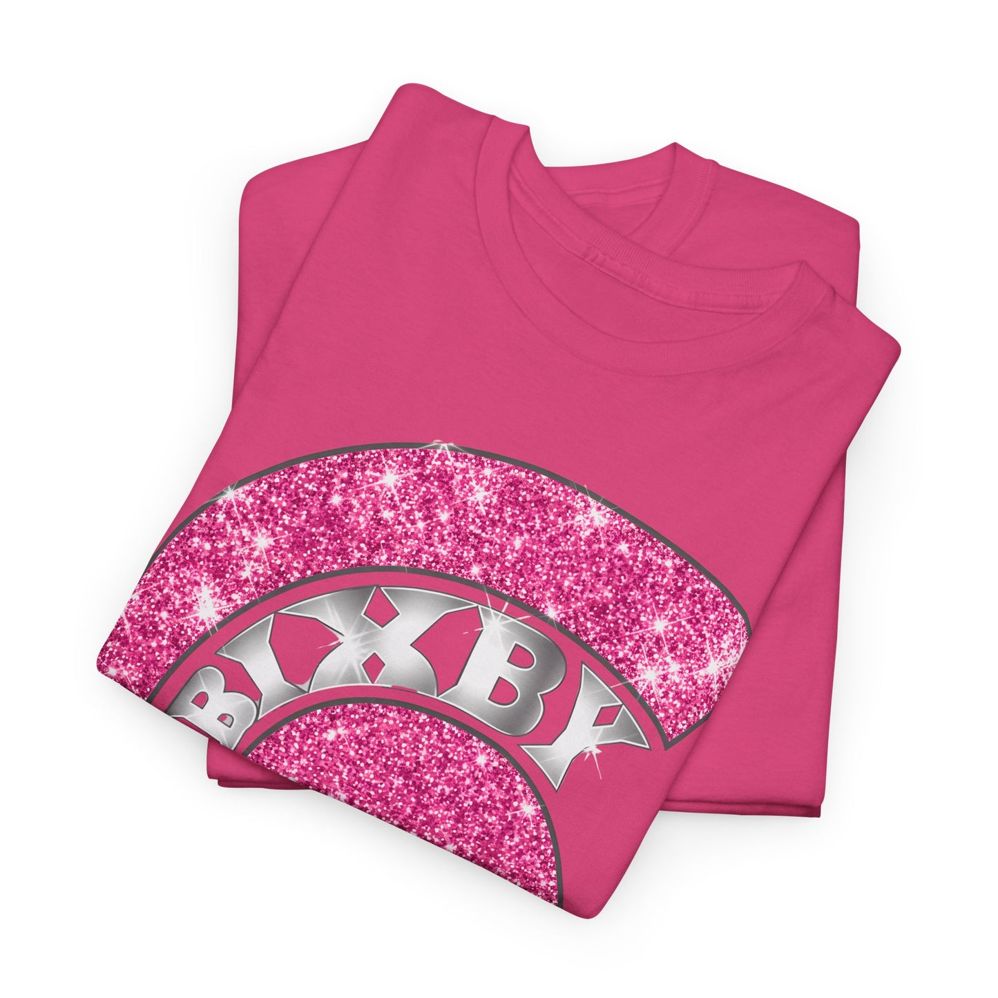 Bixby Spartan Pink Helmet Bling Gildan Tee