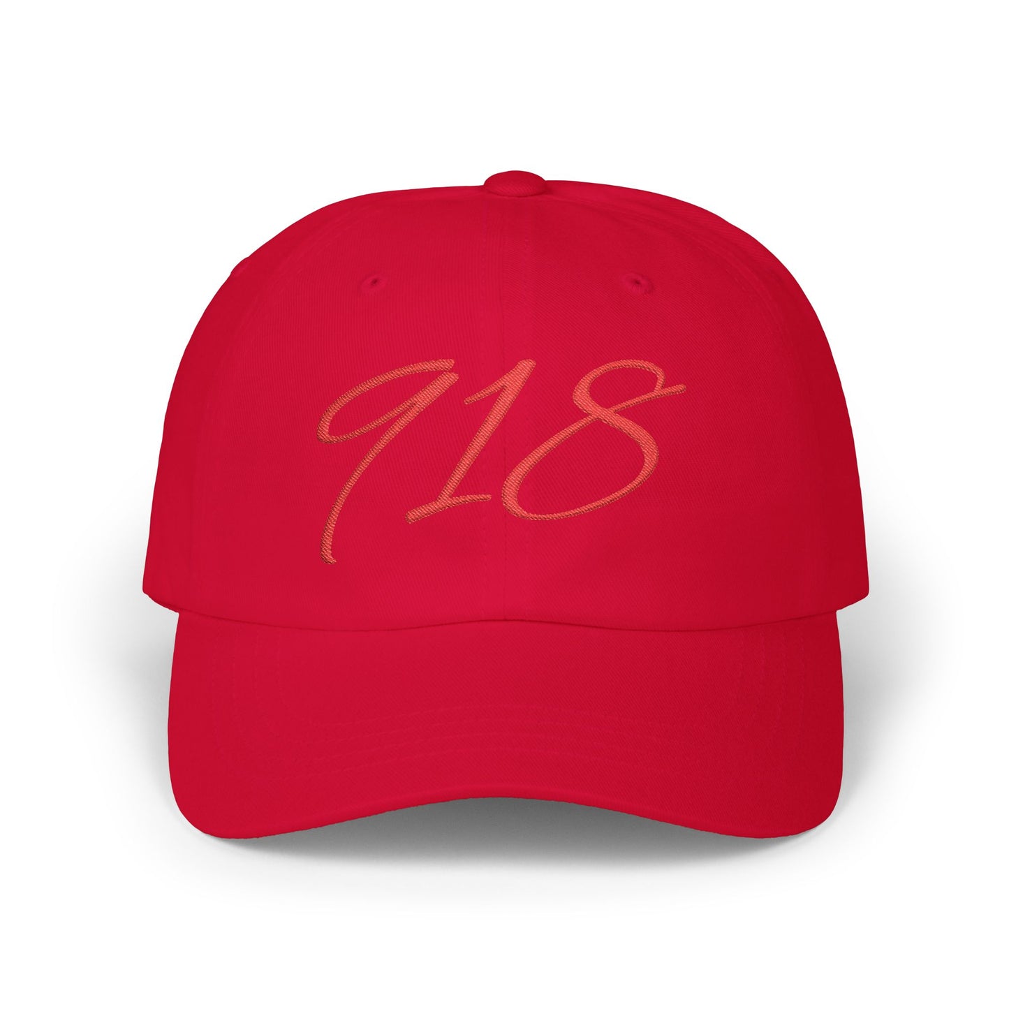 Personalized Embroidered 918 Area Code Classic Ballcap