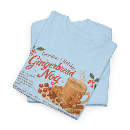 Gingerbread Nog Recipe Tee Holiday Cookie Mug Graphic