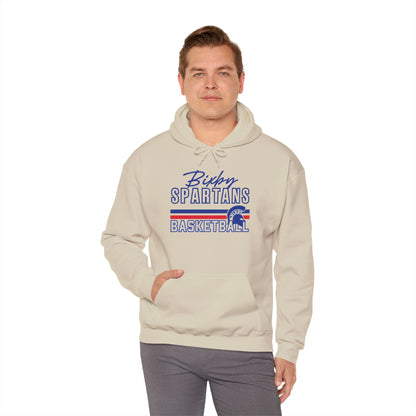 Bixby Spartans Basketball Gildan Hoodie with Back Player Print