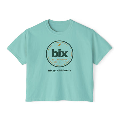 bix Stamp Bixby, Oklahoma Boxy Comfort Colors Tee