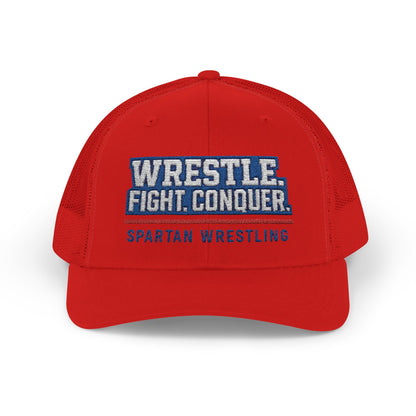 Spartan Wrestle. Fight. Conquer Trucker Snapback