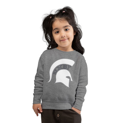 Bixby Spartan White Logo Toddler Rabbit Skins Sweatshirt