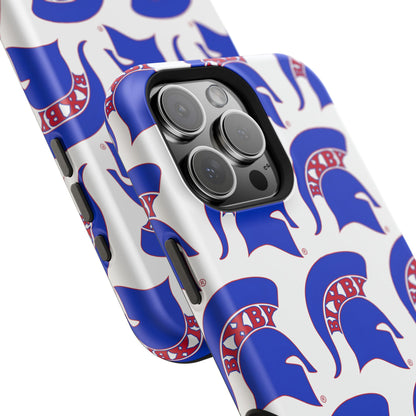 Bixby Spartan Blue Logo Impact Resistant iPhone Case