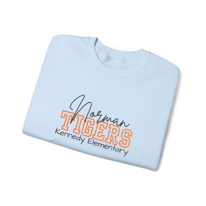 Personalized Embroidered Norman Tigers Crewneck Sweatshirt