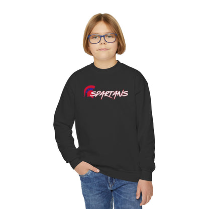 Spartans Red Logo Youth Gildan Sweatshirt