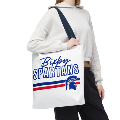 Bixby Spartans Polyester Tote Bag