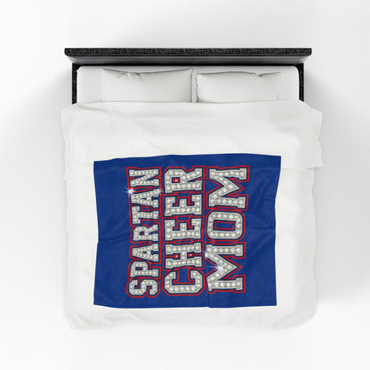 Spartan Cheer Mom Velveteen Plush Blanket